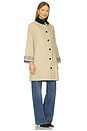 view 3 of 4 Abigail Trench Coat in Tan With Plaid Combo