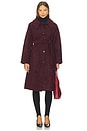 view 1 of 4 MANTEAU SKYLAR in Burgundy