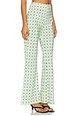 view 2 of 6 Betty Pant in Seafoam Black Dots