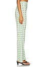 view 3 of 6 Betty Pant in Seafoam Black Dots