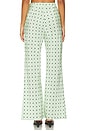 view 4 of 6 Betty Pant in Seafoam Black Dots