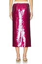 view 4 of 6 Clara Skirt in Magenta Sequin