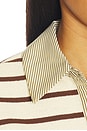 view 5 of 5 GABRIELLE 탑 in Brown Stripe