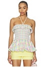 view 1 of 5 Goldie Top in Multi Plaid