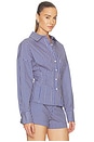 view 2 of 5 Hadley Shirt in Blue Stripe