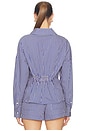 view 3 of 5 Hadley Shirt in Blue Stripe
