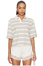 view 1 of 4 Frankie Top in Ivory Light Blue Pink
