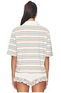 view 3 of 4 Frankie Top in Ivory Light Blue Pink