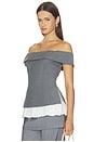 view 1 of 5 Ivy Top in Grey
