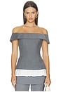 view 2 of 5 Ivy Top in Grey