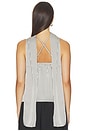 view 4 of 6 Virginia Top in Black White Stripe