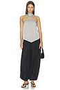 view 5 of 6 Virginia Top in Black White Stripe