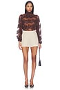 view 5 of 4 Shana Top in Brown