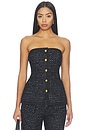 view 1 of 5 Lisette Top in Black & Navy