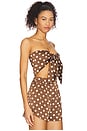 view 2 of 4 Cali Top in Brown Dots