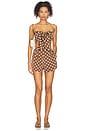 view 4 of 4 Cali Top in Brown Dots