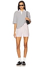 view 4 of 5 Frankie Top in White Navy Stripe