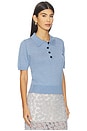 view 2 of 4 Darcy Polo Top in Light Blue