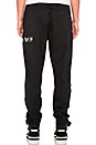 view 3 of 4 Dart Sweatpants in Darkest Black