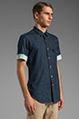 view 2 of 5 S/S Denim Shirt in Bleached Indigo