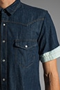 view 5 of 5 S/S Denim Shirt in Bleached Indigo