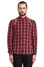 view 1 of 6 Harness Shirt in Tartan Red