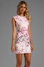 view 3 of 6 Interlock Lace Print Dress in Bone/Shock Pink in Bone & Shock Pink