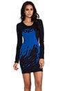 view 1 of 6 Angry Eagle Dress in Navy/Cobalt in Navy & Cobalt
