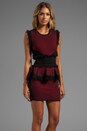 view 3 of 7 Fringe Tweed Dress en Tartan Red/Black in Tartan Red & Black