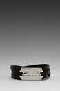 view 2 of 4 Razor Triple Wrap Bracelet in Black