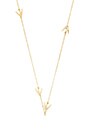 view 1 of 3 Asymmetric Swallow Necklace in Shiny Gold