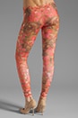 view 3 of 7 Printed Legging in Hot Pink/ Brown in Hot Pink & Brown