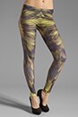 view 1 of 7 Printed Legging in Bleached Neon/ Brown in Bleached Neon & Brown