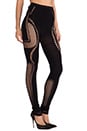 view 2 of 3 Mesh Leggings in Black