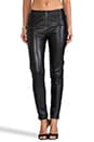 view 1 of 7 Zip Leather Pant in Black