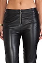 view 4 of 7 Zip Leather Pant in Black