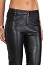 view 5 of 7 Zip Leather Pant in Black