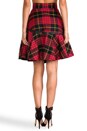 view 3 of 7 Spiralling Skirt in Tartan Red
