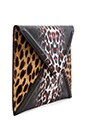 view 3 of 4 Envelope Clutch in White Leopard