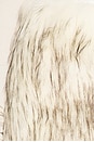 view 6 of 6 Harper Faux Fur Skirt in White & Grey