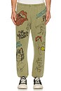 view 1 of 6 Rolling Stones Sketch P.e. Sweatpants in Fatigue