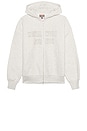 view 4 of 5 Cutie Zip Hooded Sweatshirt in Heather Grey
