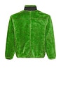 view 4 of 4 BLOUSON EN MOLLETON PAINTED in Green