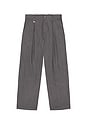 view 4 of 6 PANTALON BAGGY ELASTIC WAIST in GREY PINSTRIPE
