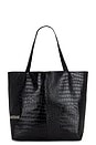 view 1 of 6 Metal Logo Stud Croc Tote in Black