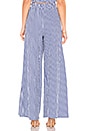 view 3 of 4 PANTALON PALAZZO PIA in Cobalt Stripe