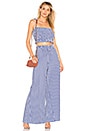 view 4 of 4 PANTALON PALAZZO PIA in Cobalt Stripe