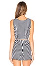 view 3 of 4 Clair Tie Tank in Knit Navy Stripe