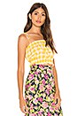 view 2 of 4 Cropped Cami Top in Yellow Check
