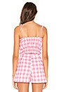 view 3 of 4 Cropped Cami Top in Hot Pink Check